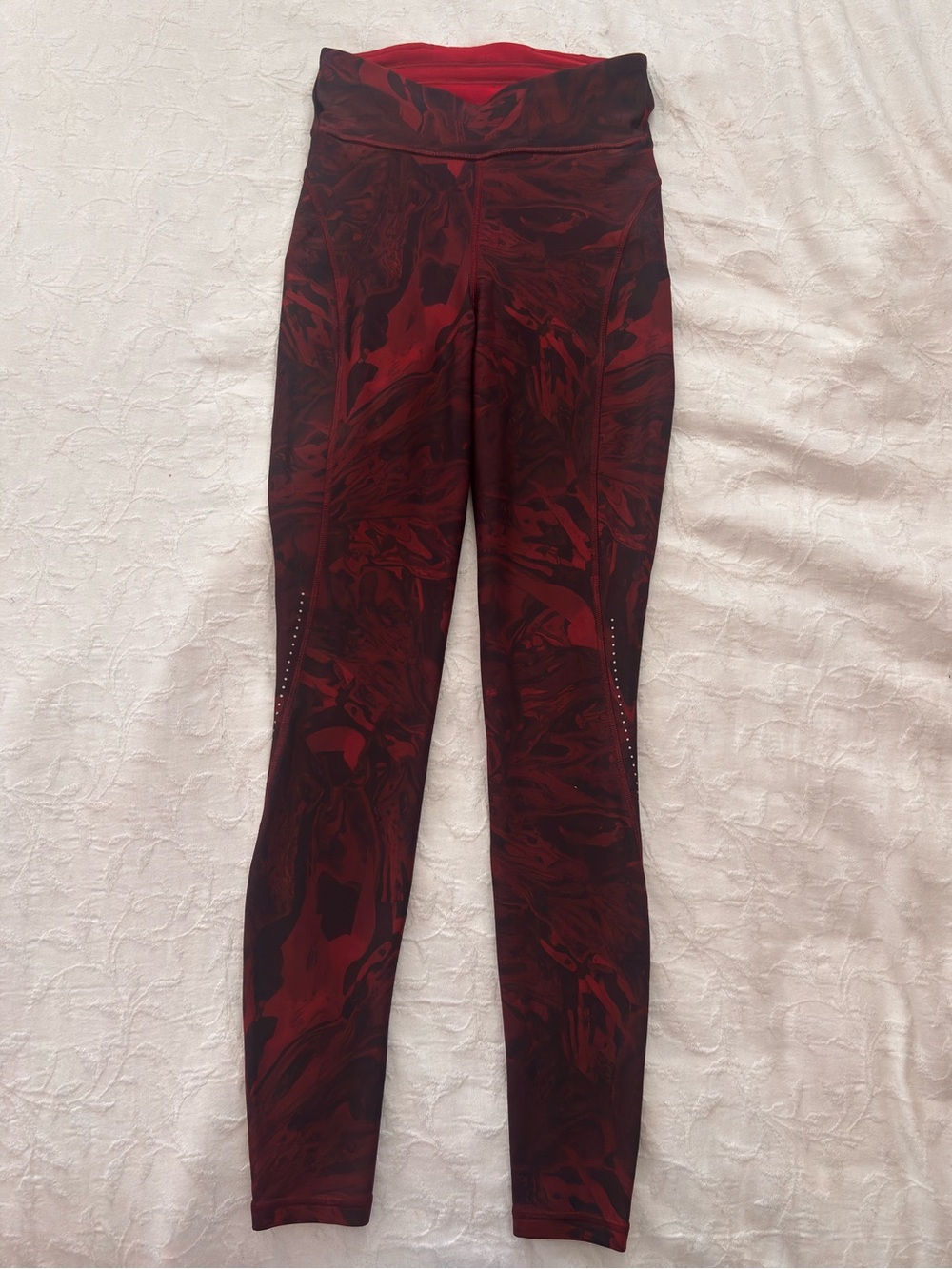 lululemon athletica team canada Red Marble leggings